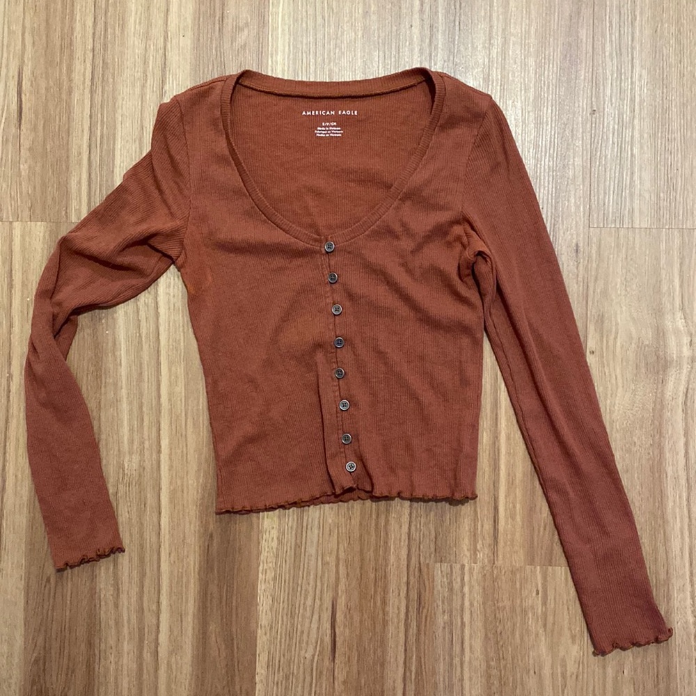 Long sleeve American Eagle henley